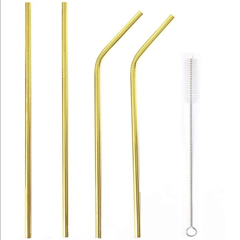 Gold straws